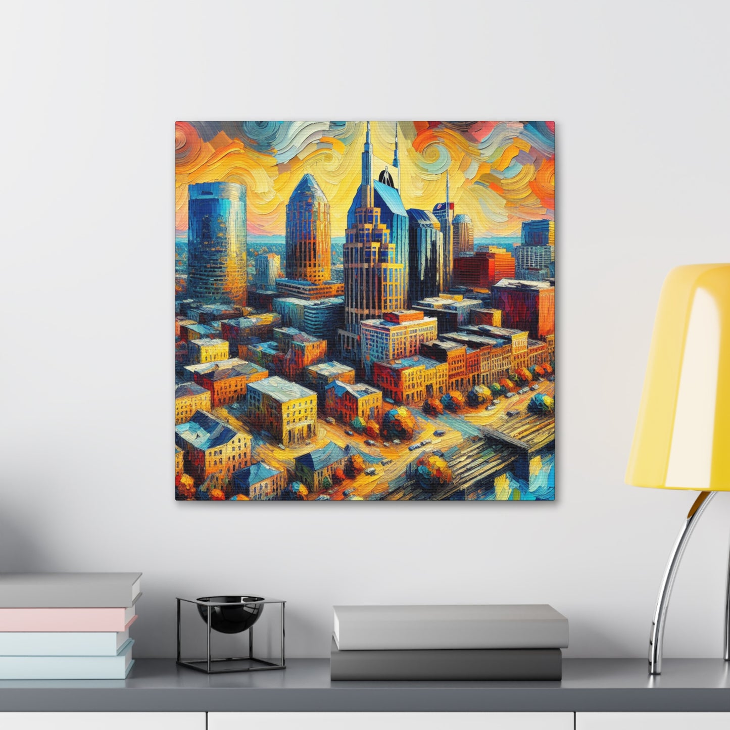 "Vibrant Melodies of Nashville" - Canvas