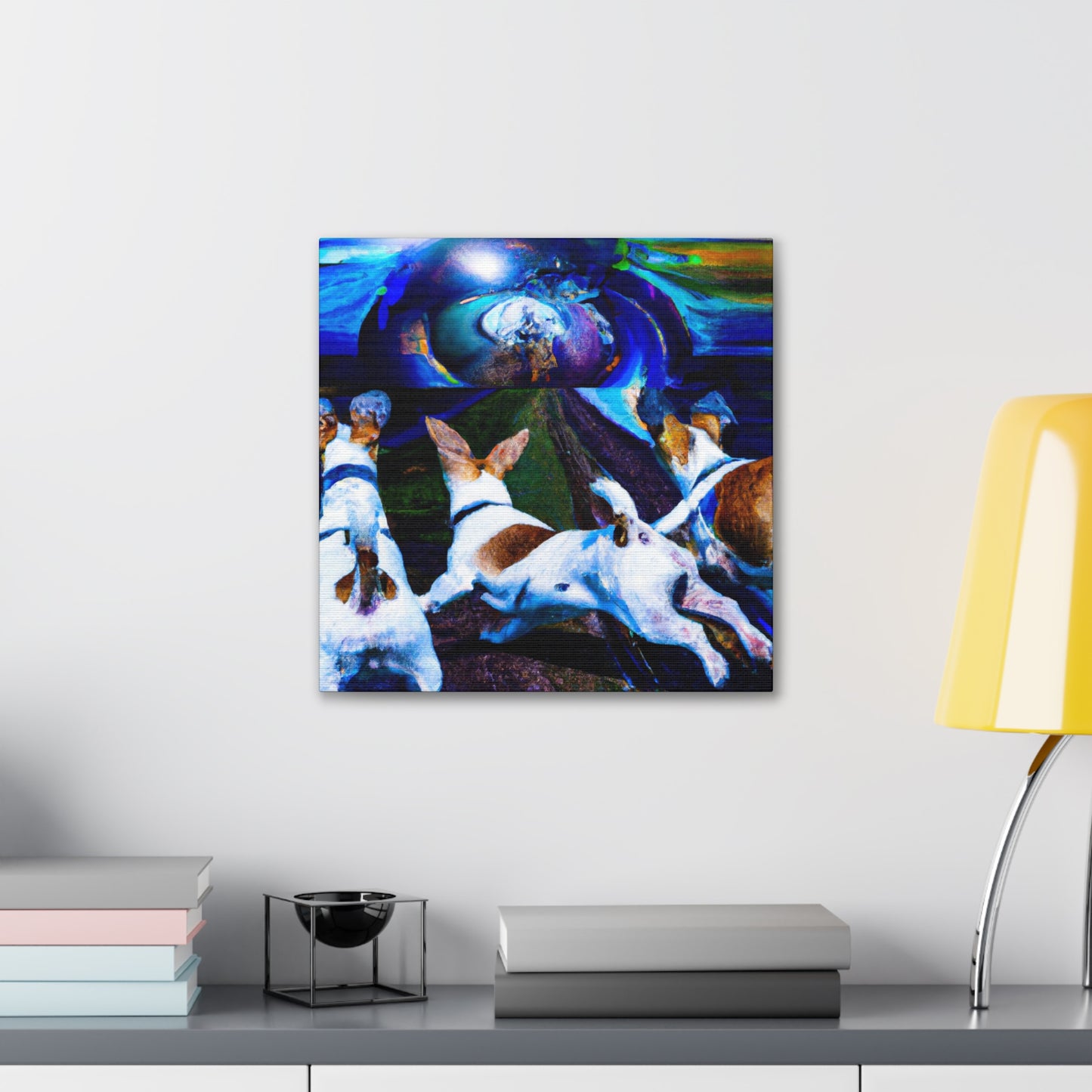 Jack Russell Dreaming. - Canvas