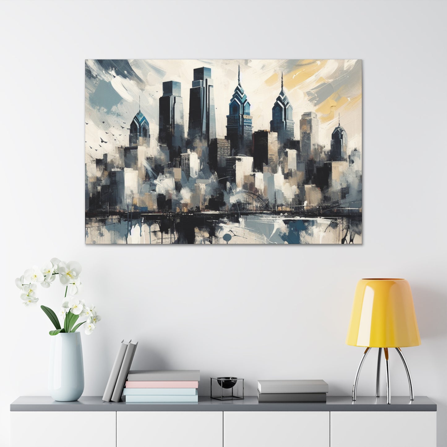 "Cityscape Serenade Philadelphia" - Canvas