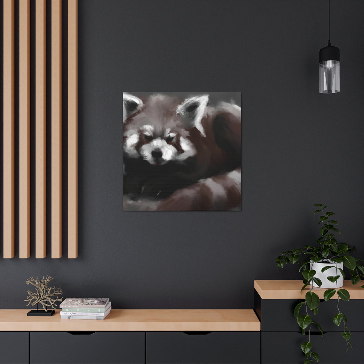 Red Panda Splendor - Canvas