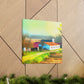 "Farmhouse of Seasons" - Canvas