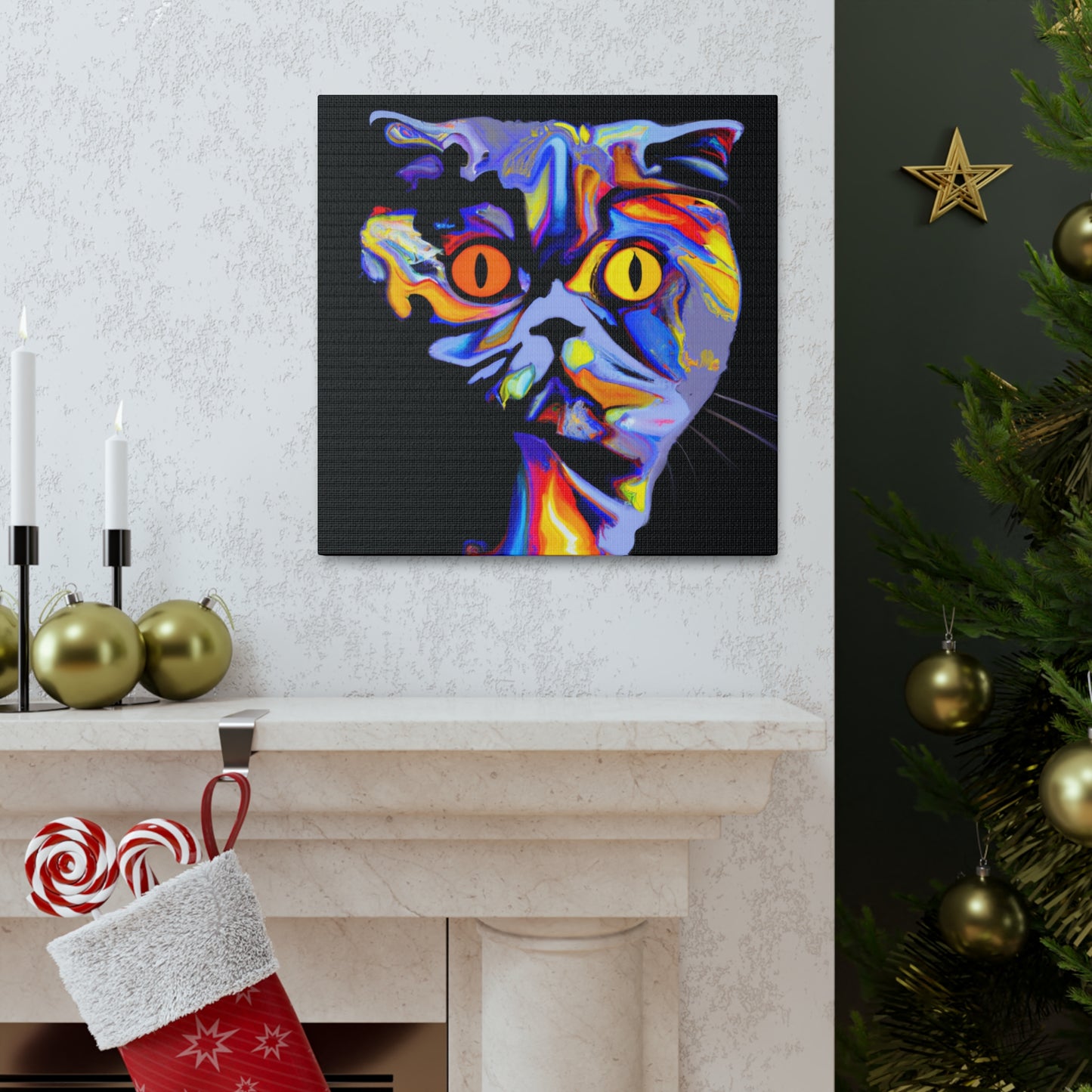 British Shorthair Deco - Canvas