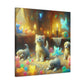 Whimsical Harmony: Puppies & Kittens - Canvas