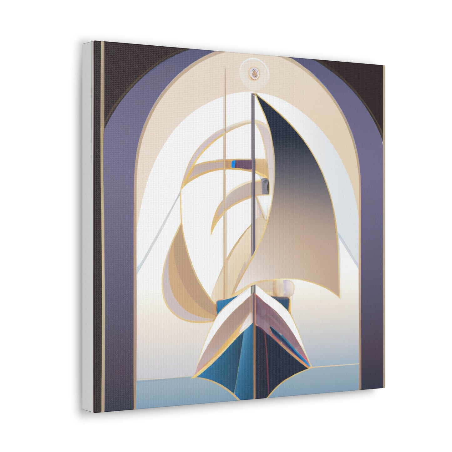 "Sailing in Moonlight Yacht" - Canvas