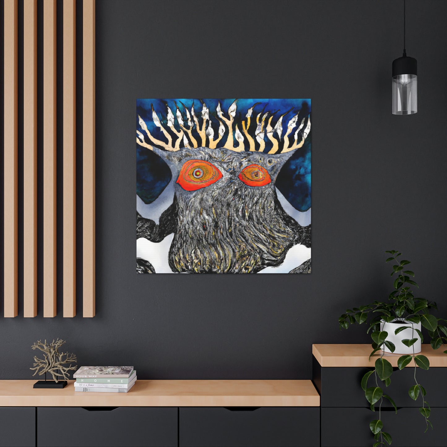 Porcupine in Dreamscape - Canvas