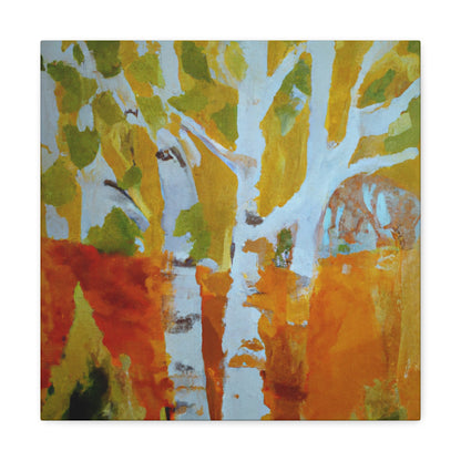 Birch Tree Reflection III - Canvas