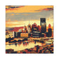 Steel City Dreamscape Dawn - Canvas