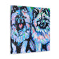 "Keeshond in Expressionism" - Canvas