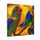 "Conures in Impressionism" - Canvas