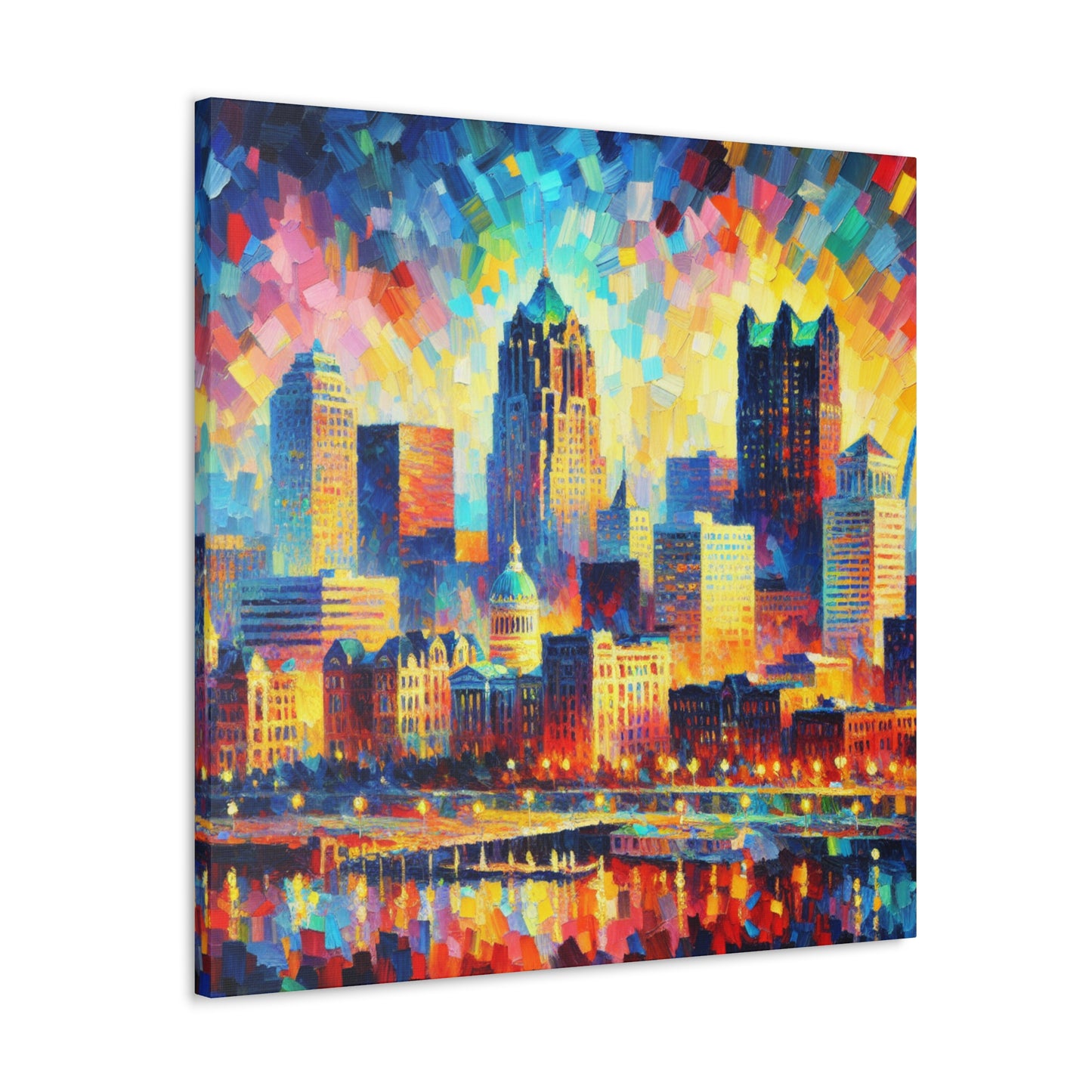 "Urban Symphony Unveiled" - Canvas