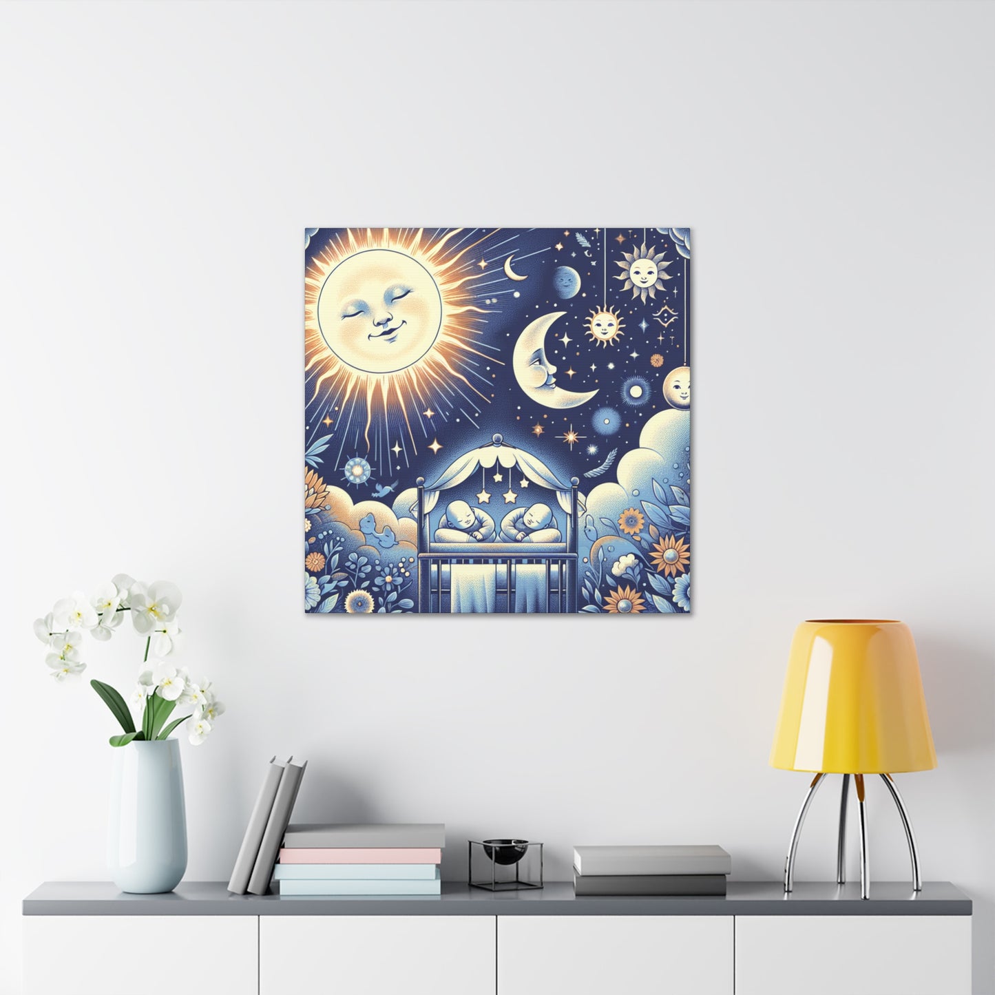 "Radiant Celestial Grins" - Canvas