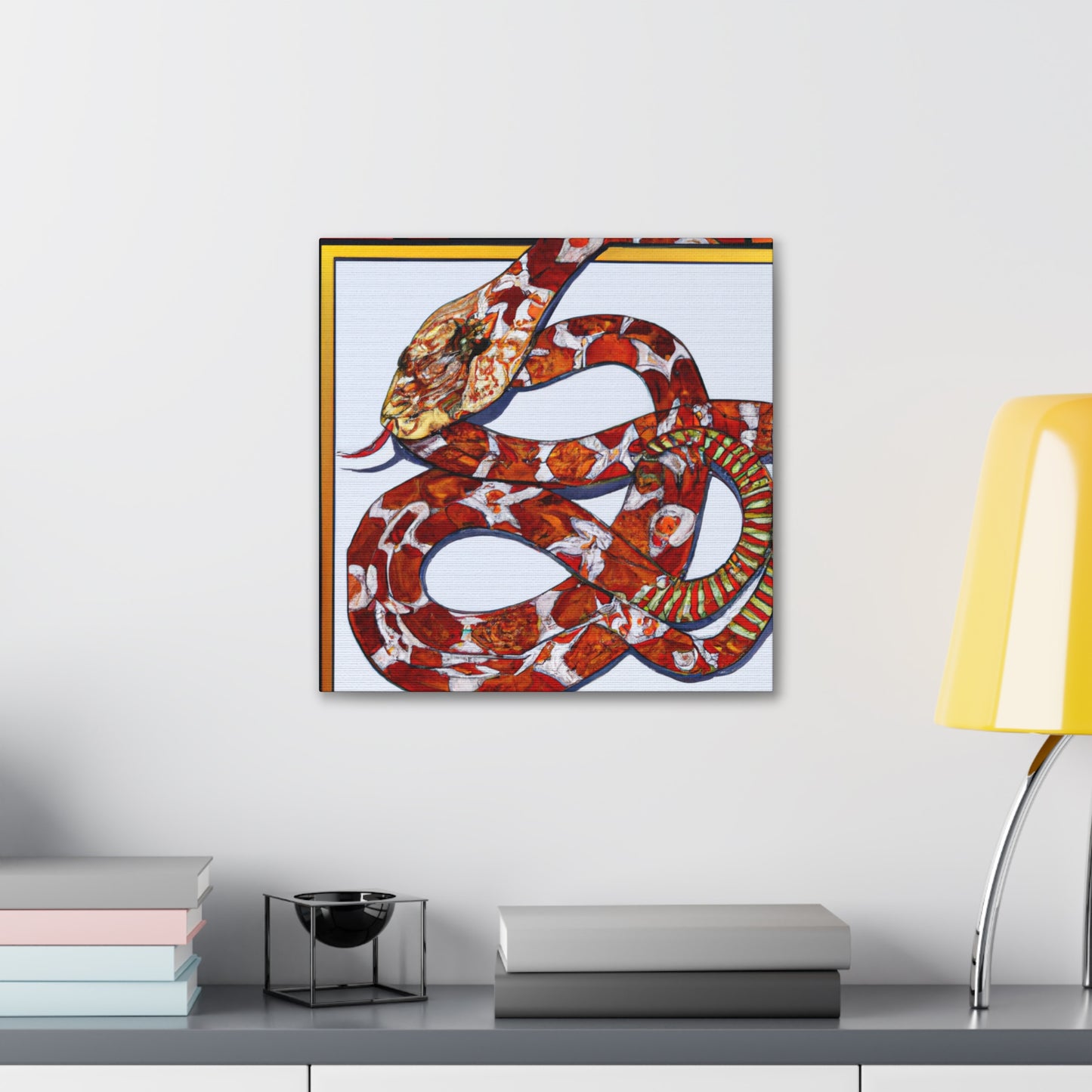 Corn Snake Abstract Art - Canvas