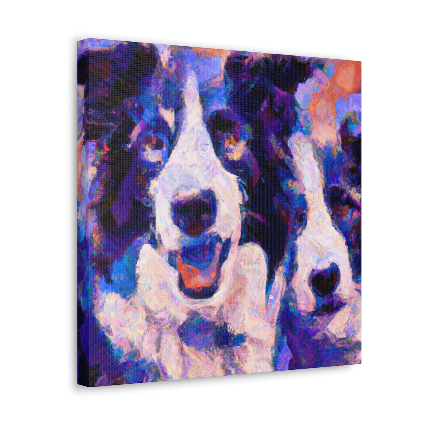 "Border Collie Impressionism" - Canvas