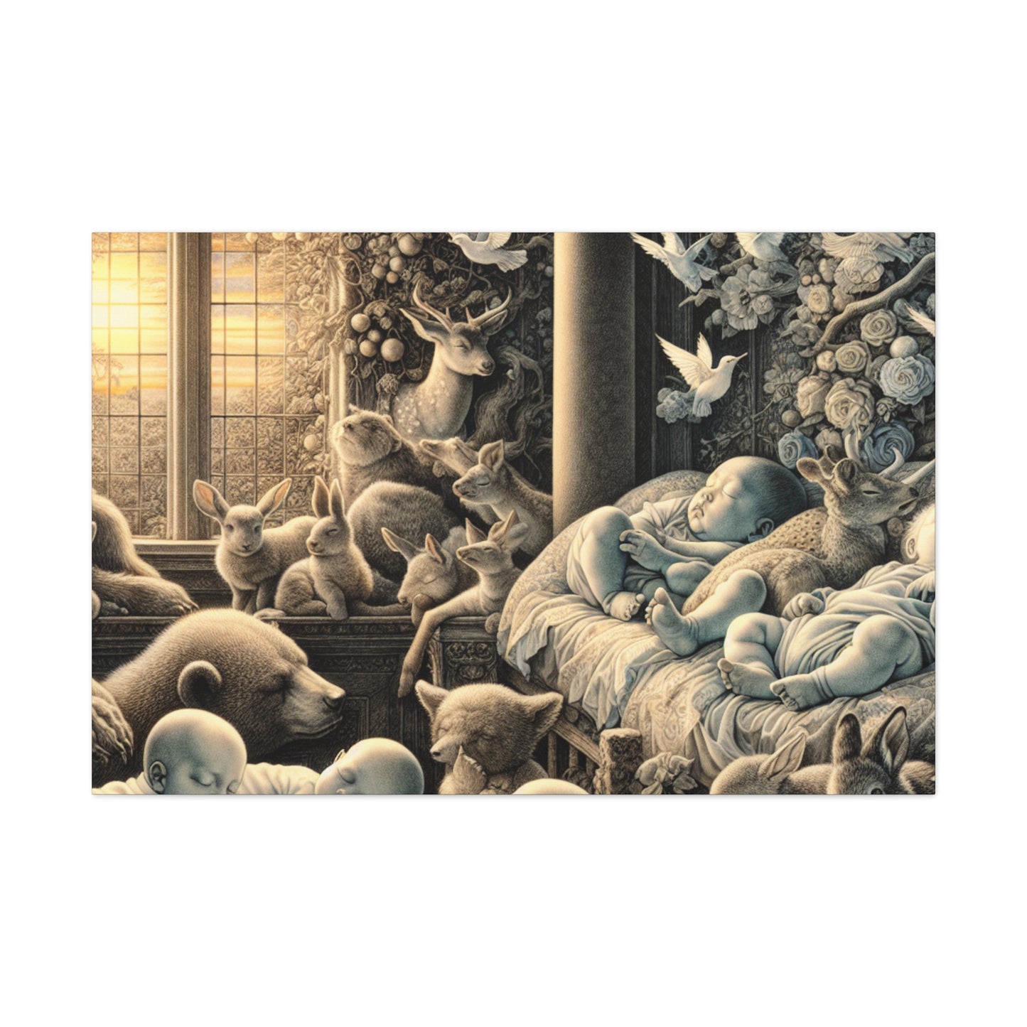 Slumbering Woodland Serenade - Canvas