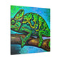 "Veiled Chameleon Reflection" - Canvas