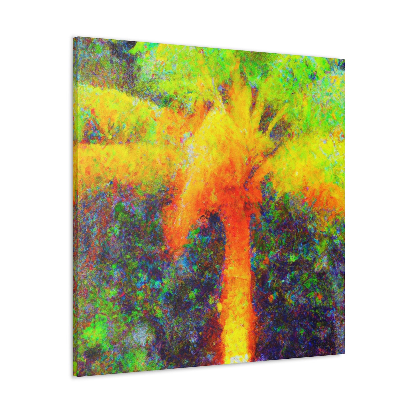 Palm Tree Impressionism - Canvas