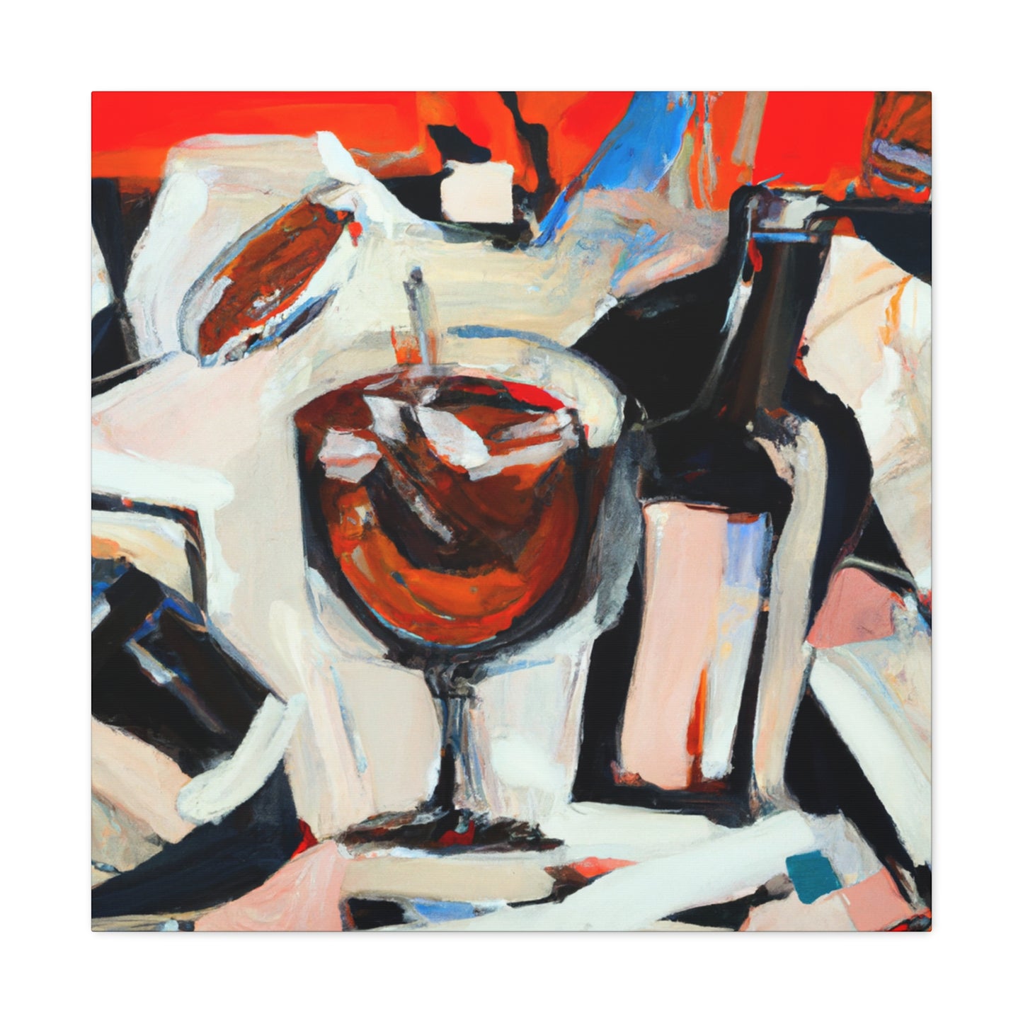 "Wine and Cocktails Party" - Canvas