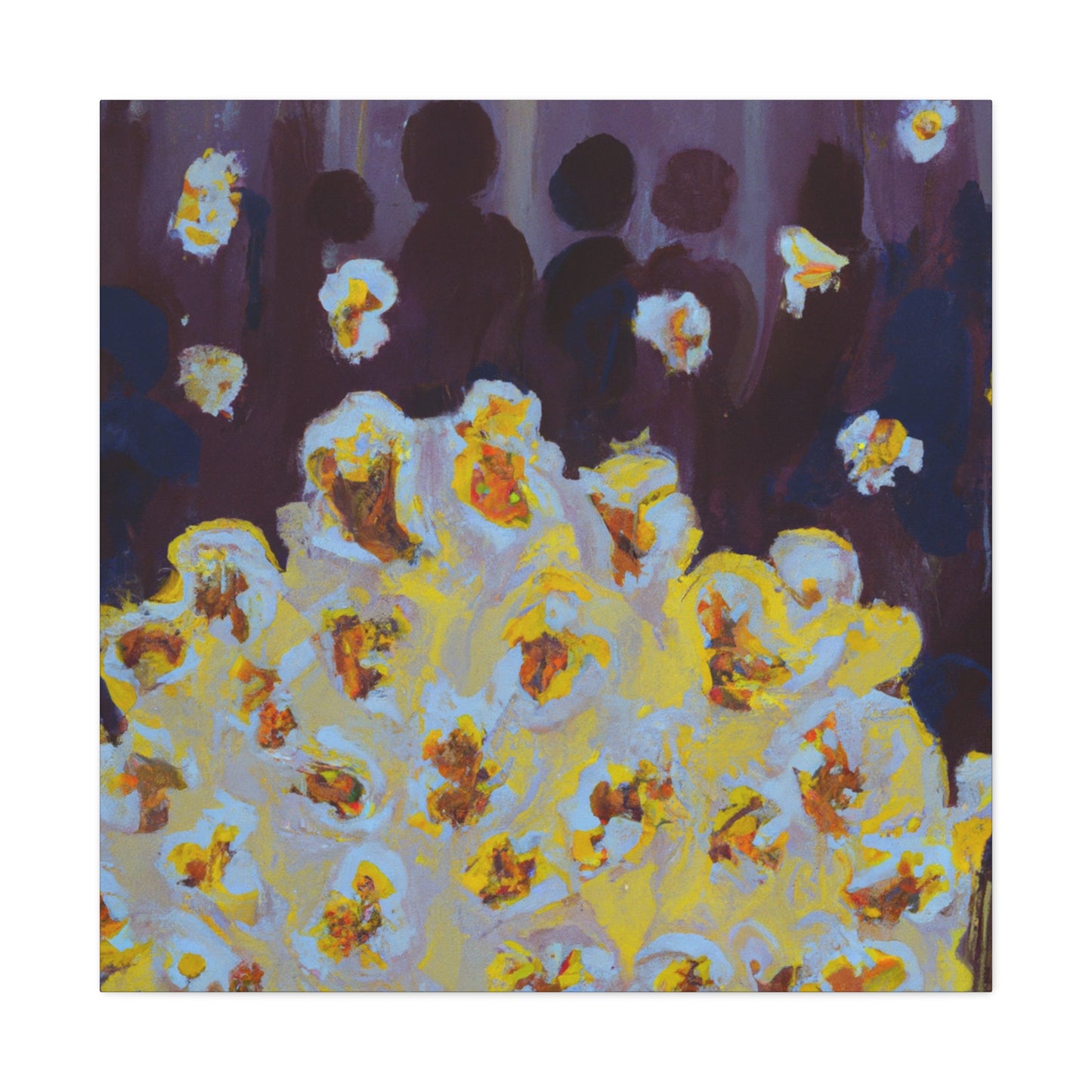 "Popcorn Palette Impasto" - Canvas