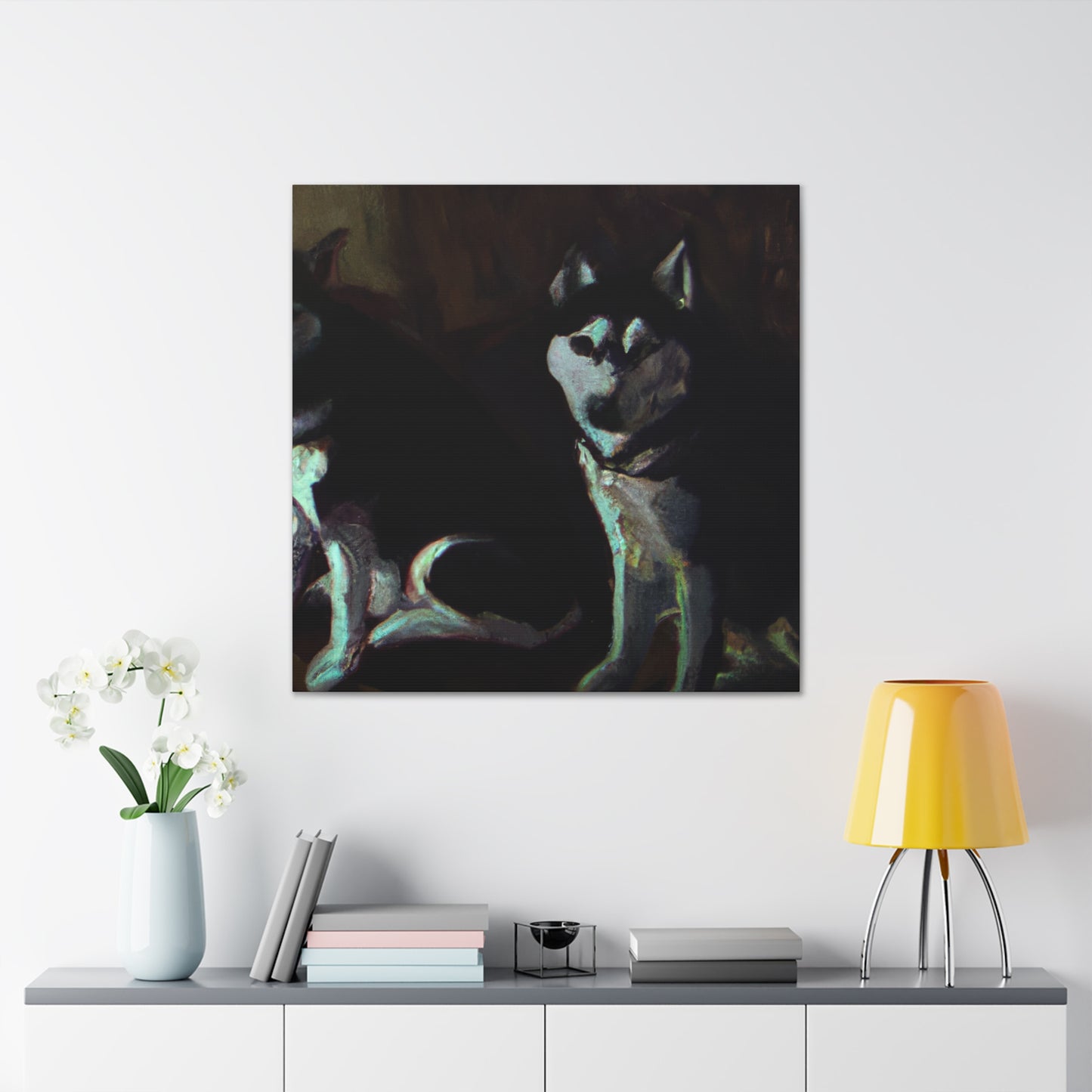 Siberian Husky Gaze - Canvas