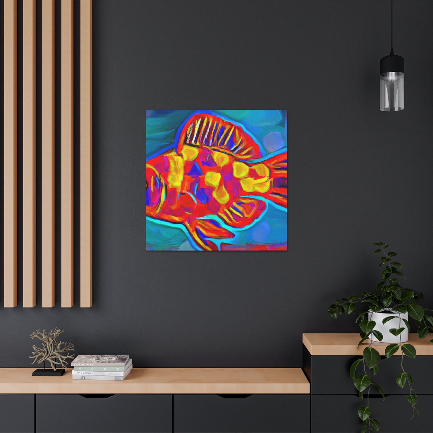 Rainbow Fish Reverie - Canvas