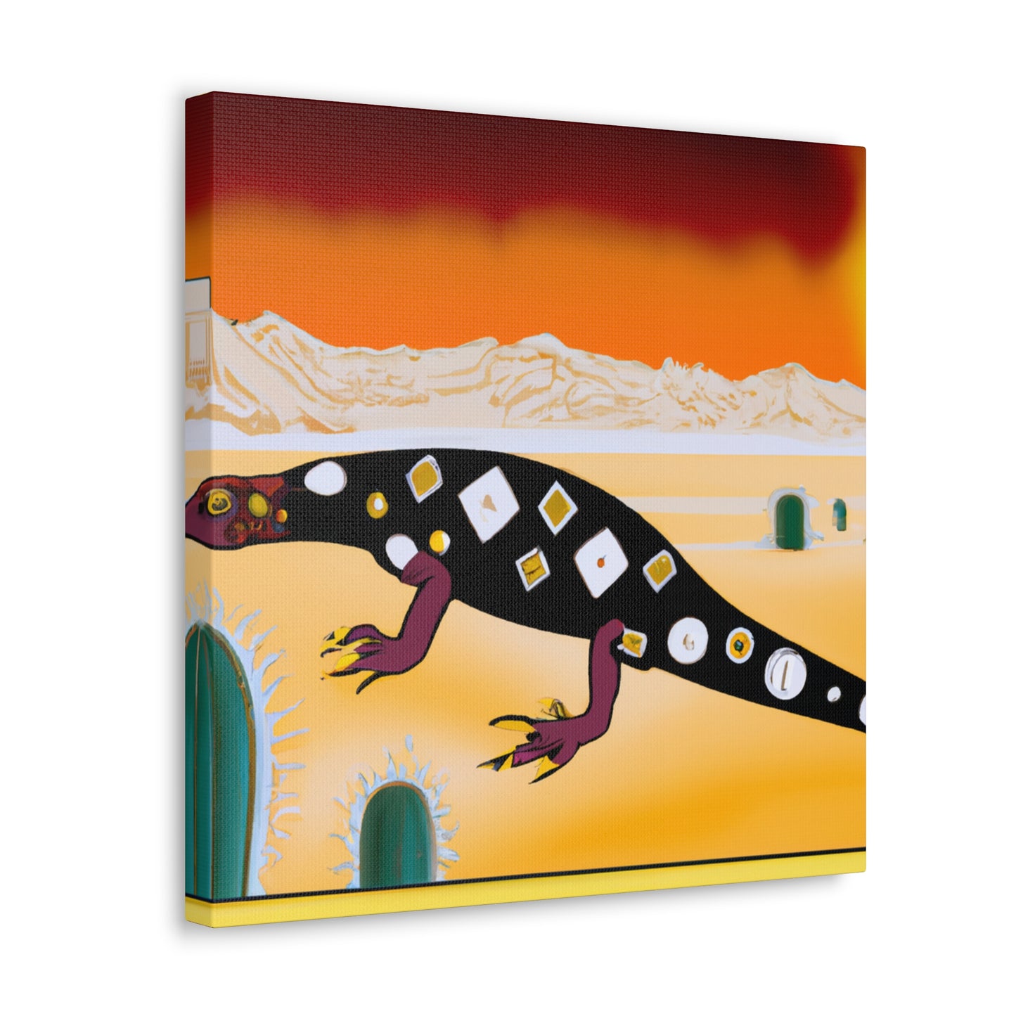 "Gila Monster Glamour" - Canvas