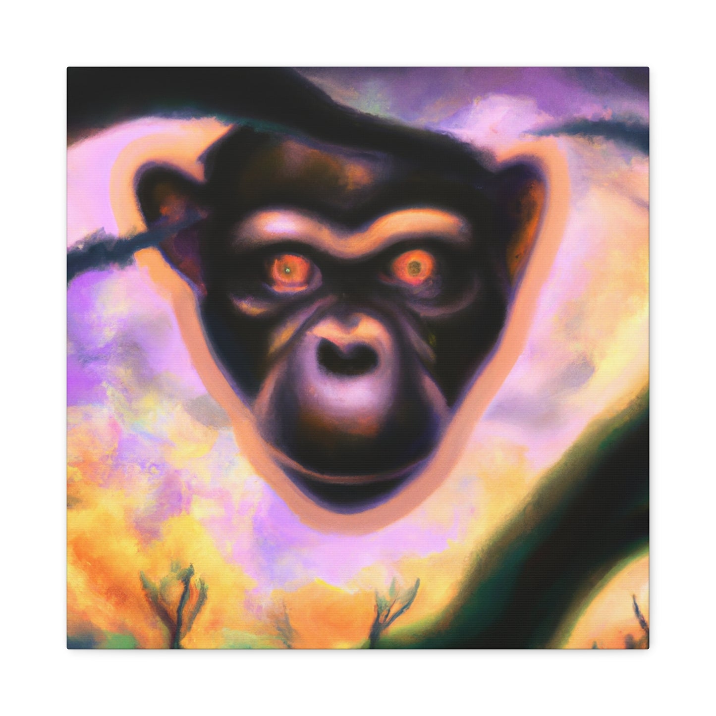 Chimpanzee Digital Dreamscape - Canvas