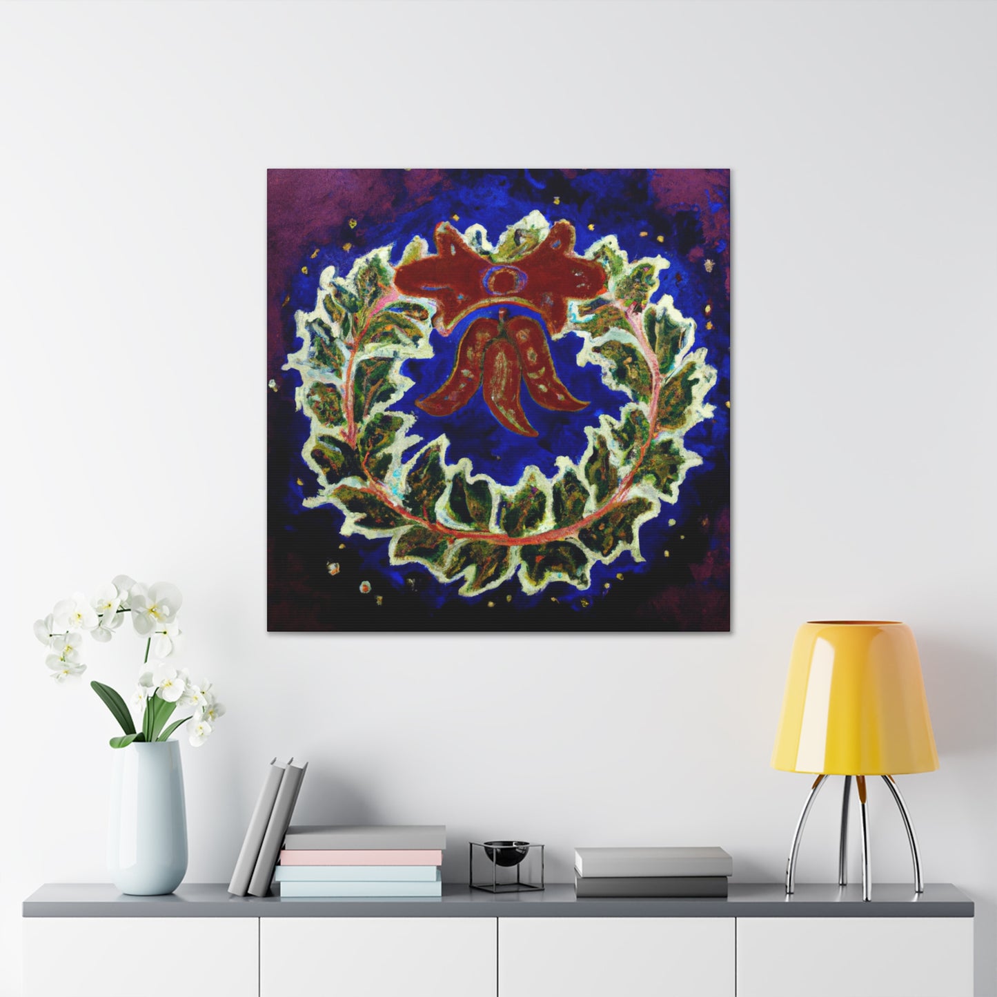 "Wreath of Abundance" - Canvas