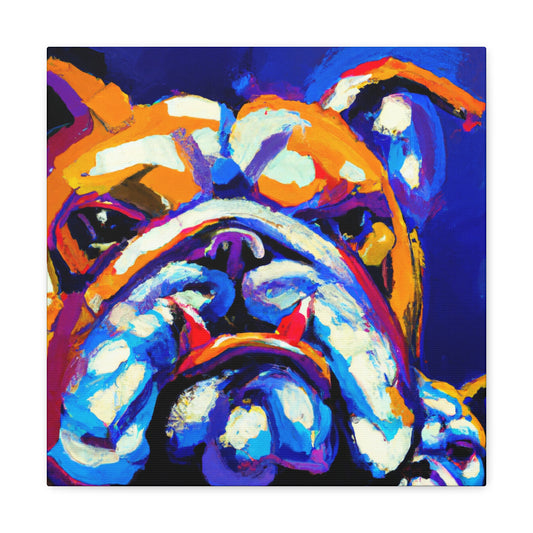 "Bulldog's Joyous Glee" - Canvas