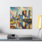 "Sunlit Columbus Canvassed Elegance" - Canvas