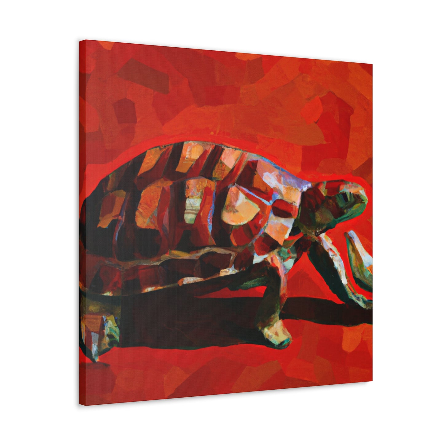 Box Turtle in Bloom - Canvas