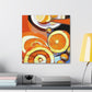 Orange Explosion Impression - Canvas