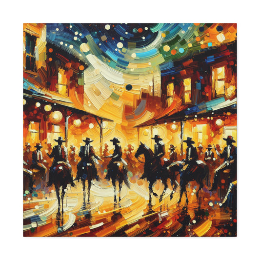 Wild West Saloon Scene - Canvas