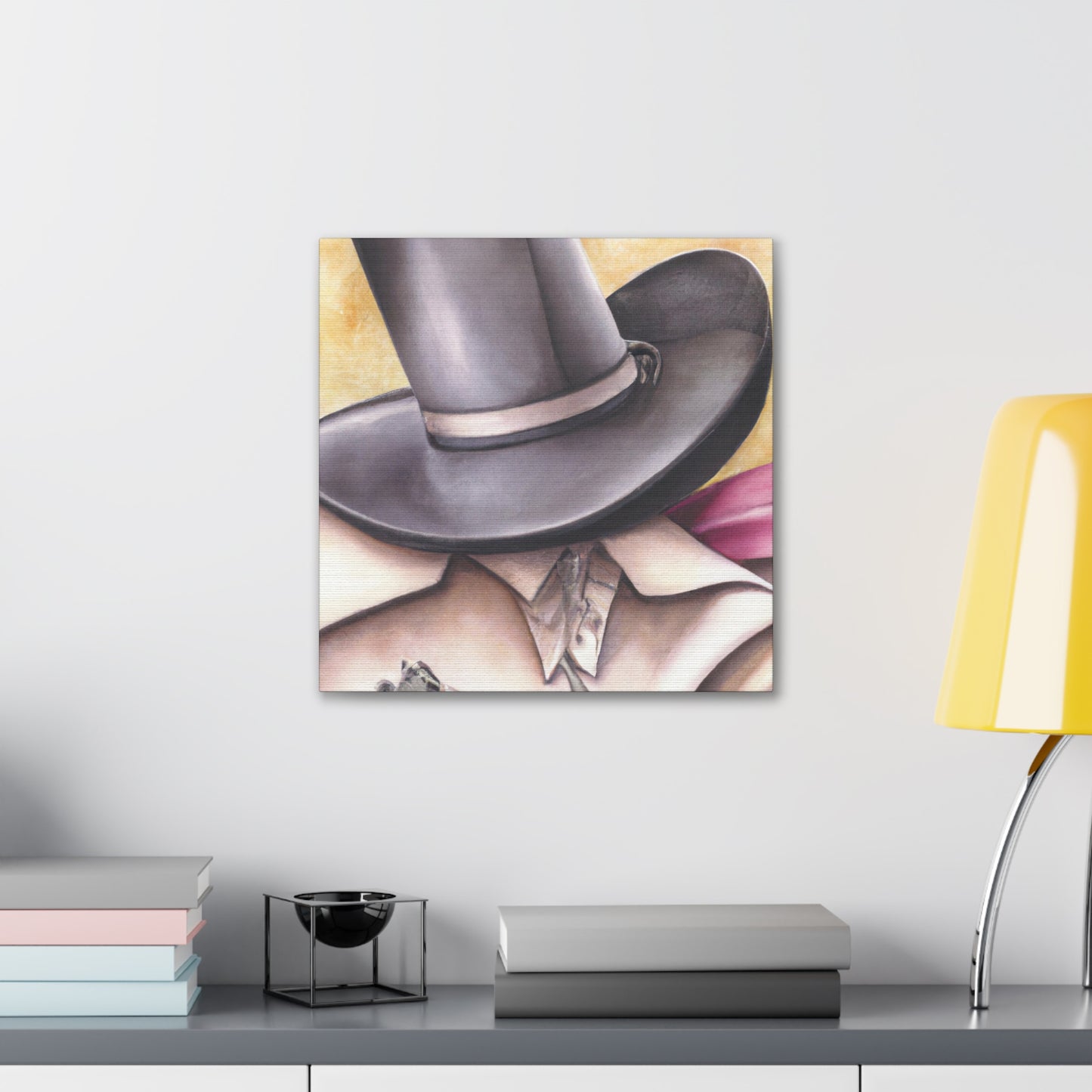 "Cowboy Hat Exuberance" - Canvas