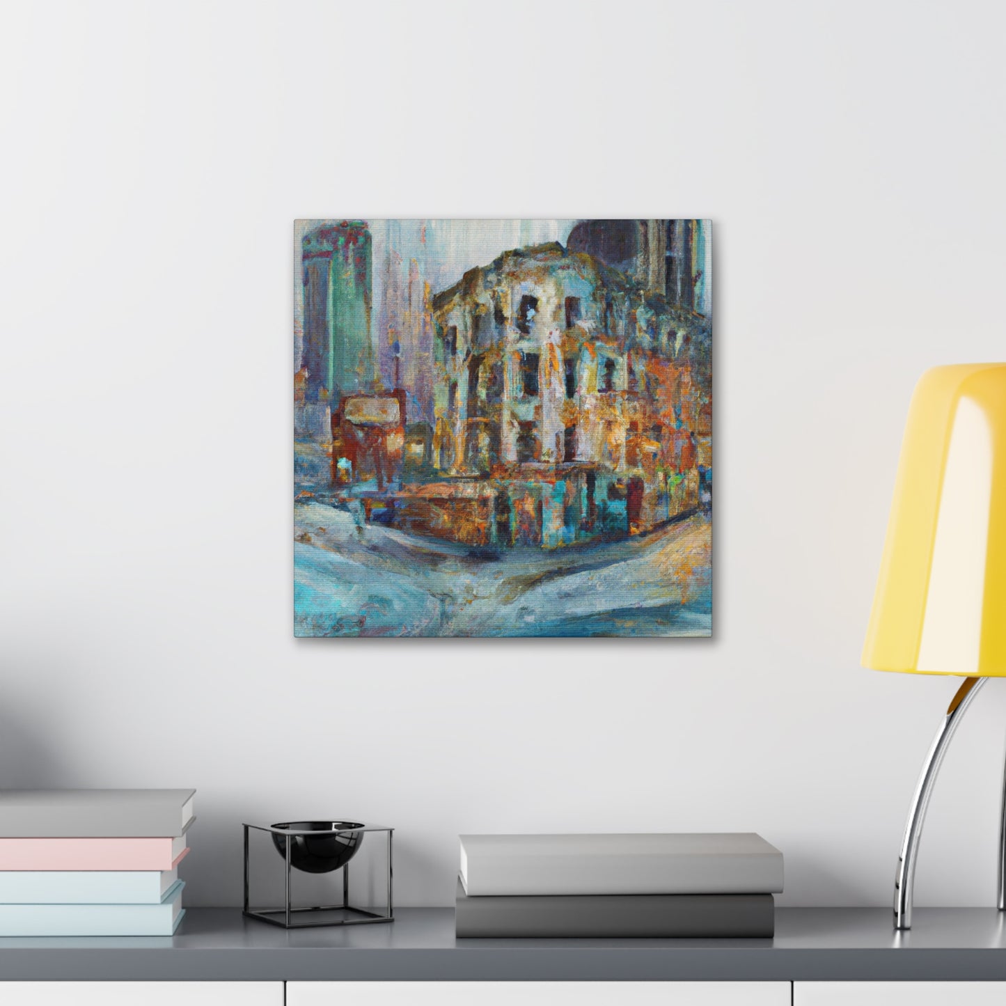 "Modern Art Deco Scene" - Canvas