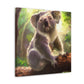 "Koala Sleepy Embrace" - Canvas