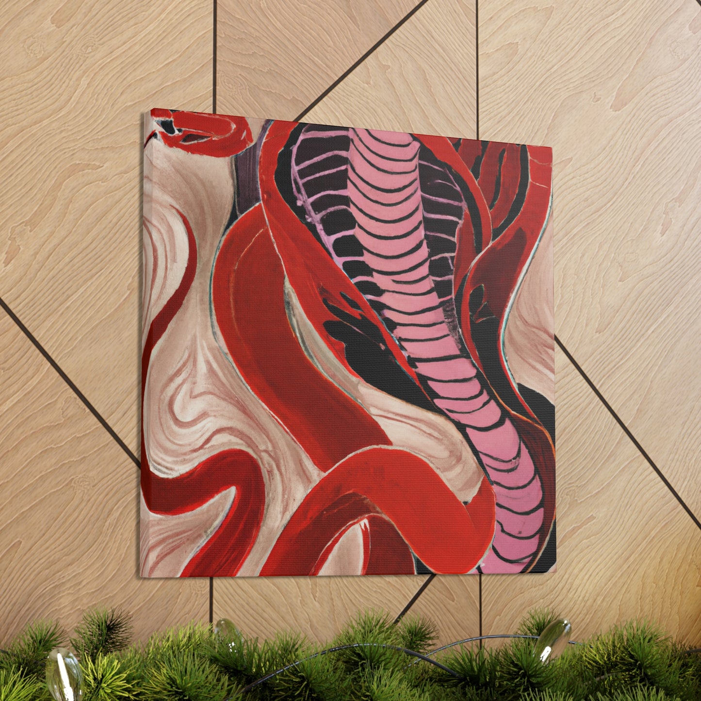 Cobra Coiled Regally - Canvas