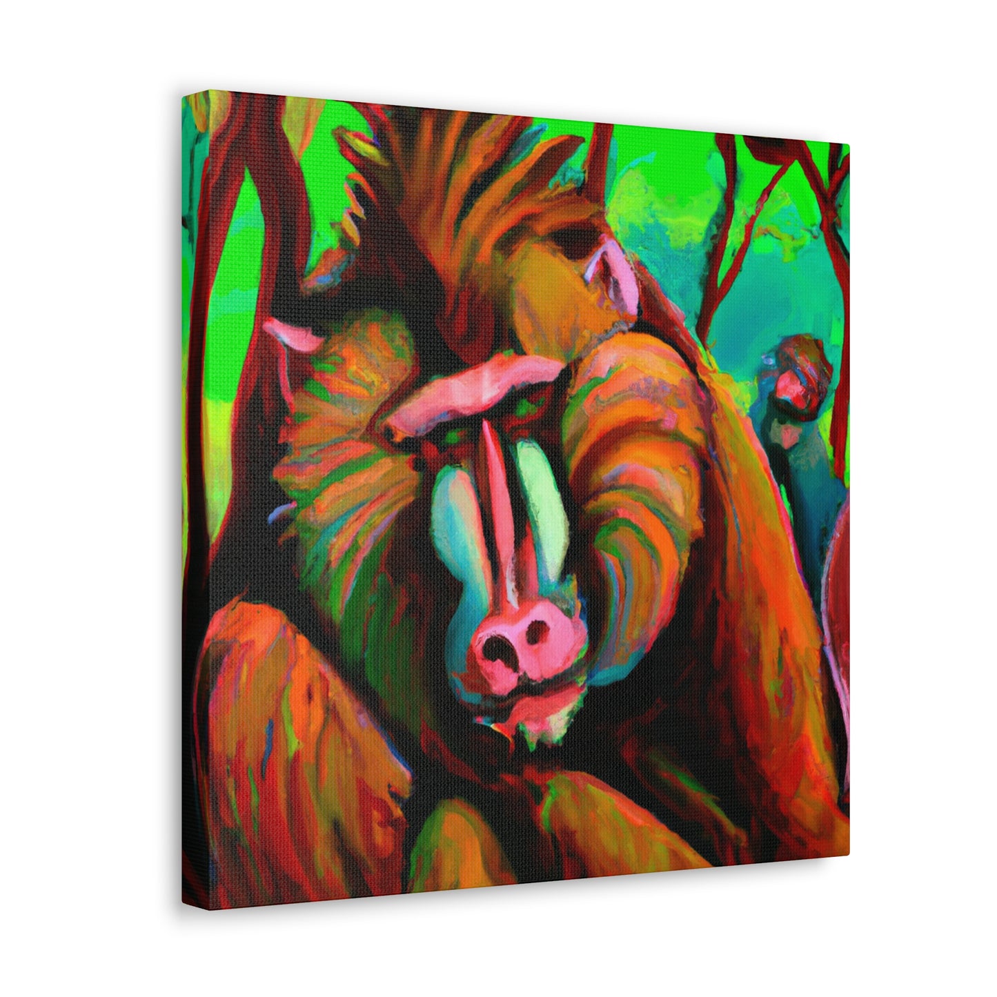 Baboon by Rococo. - Canvas