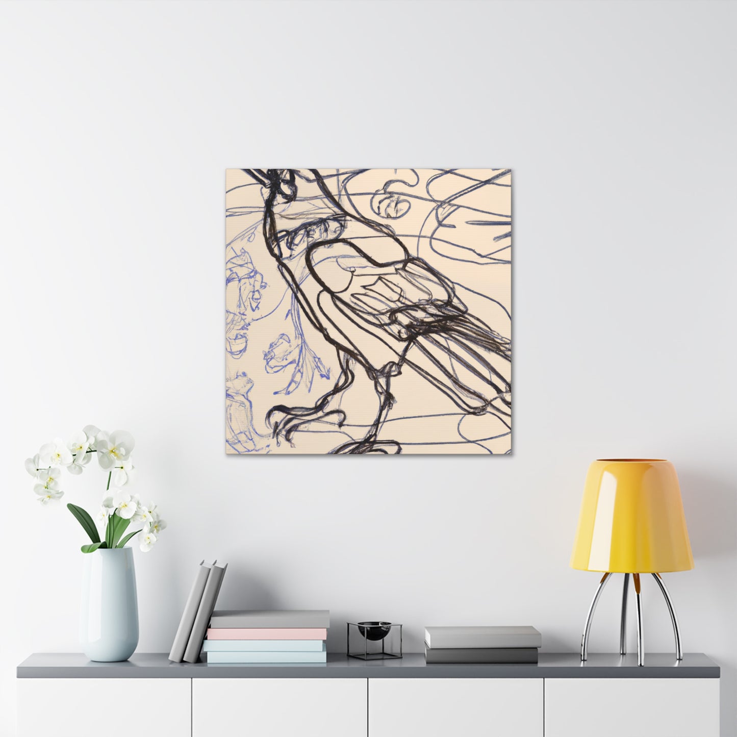 "American Crow, Radiantly Alive" - Canvas