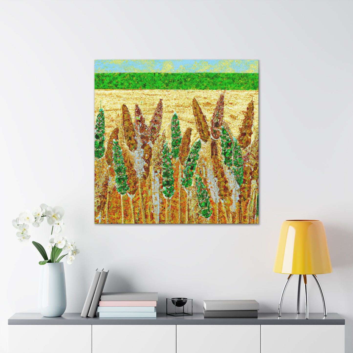 Wheat Field Sunrise - Canvas