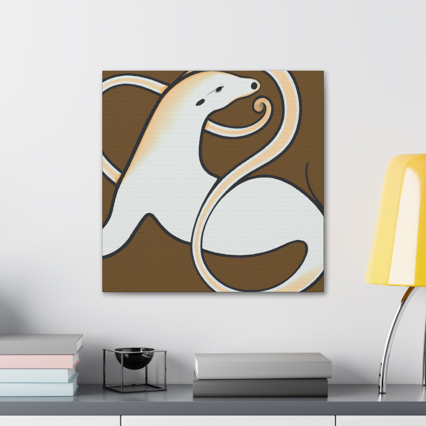 Ermine Elegance Glamour - Canvas