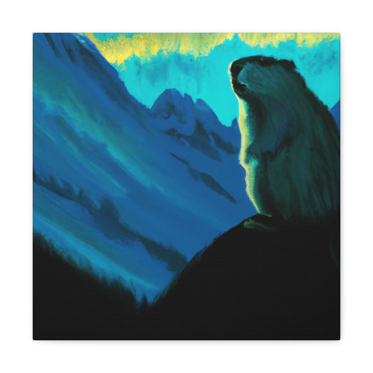 "Marmot in Minimalism" - Canvas