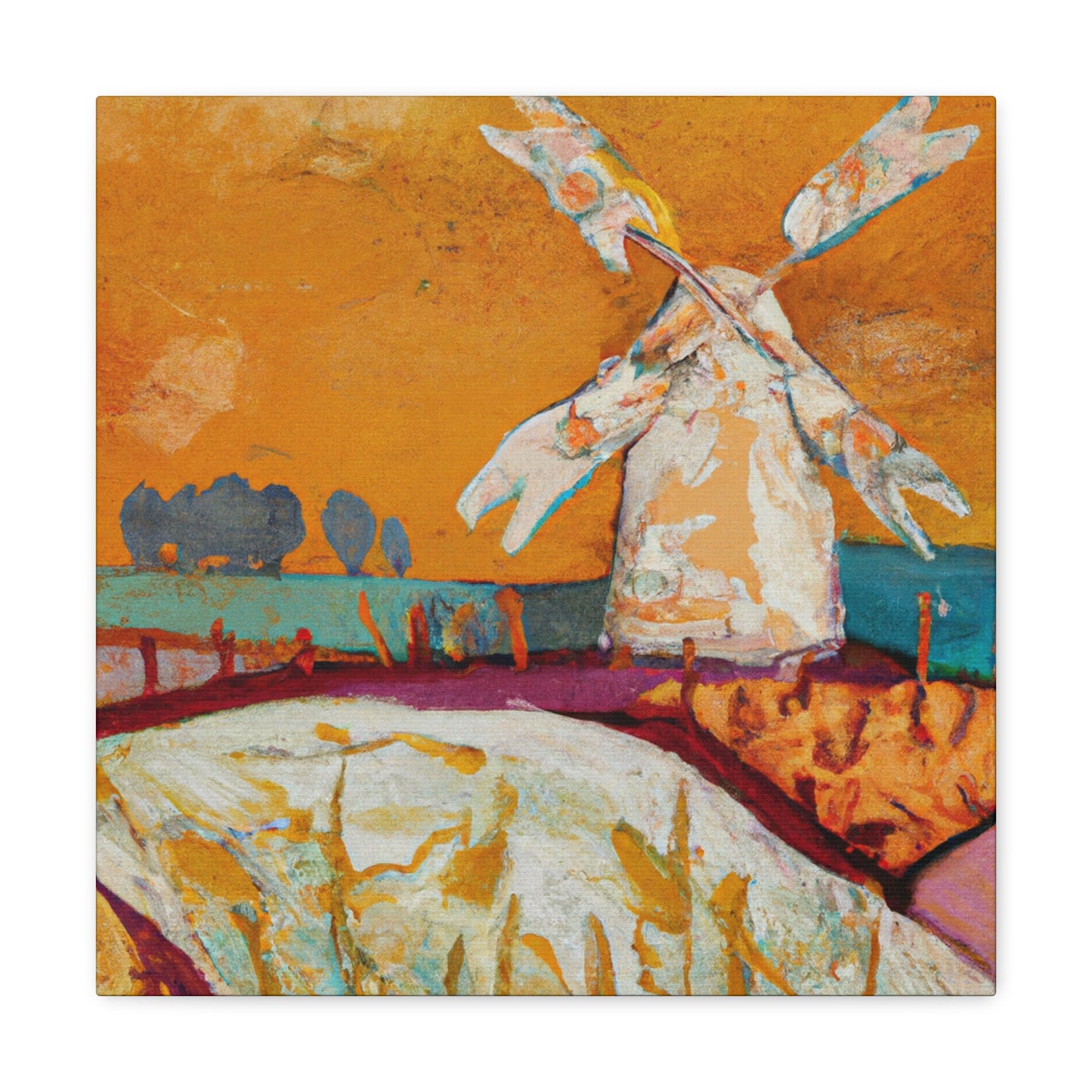 Windmill In Motion - Canvas