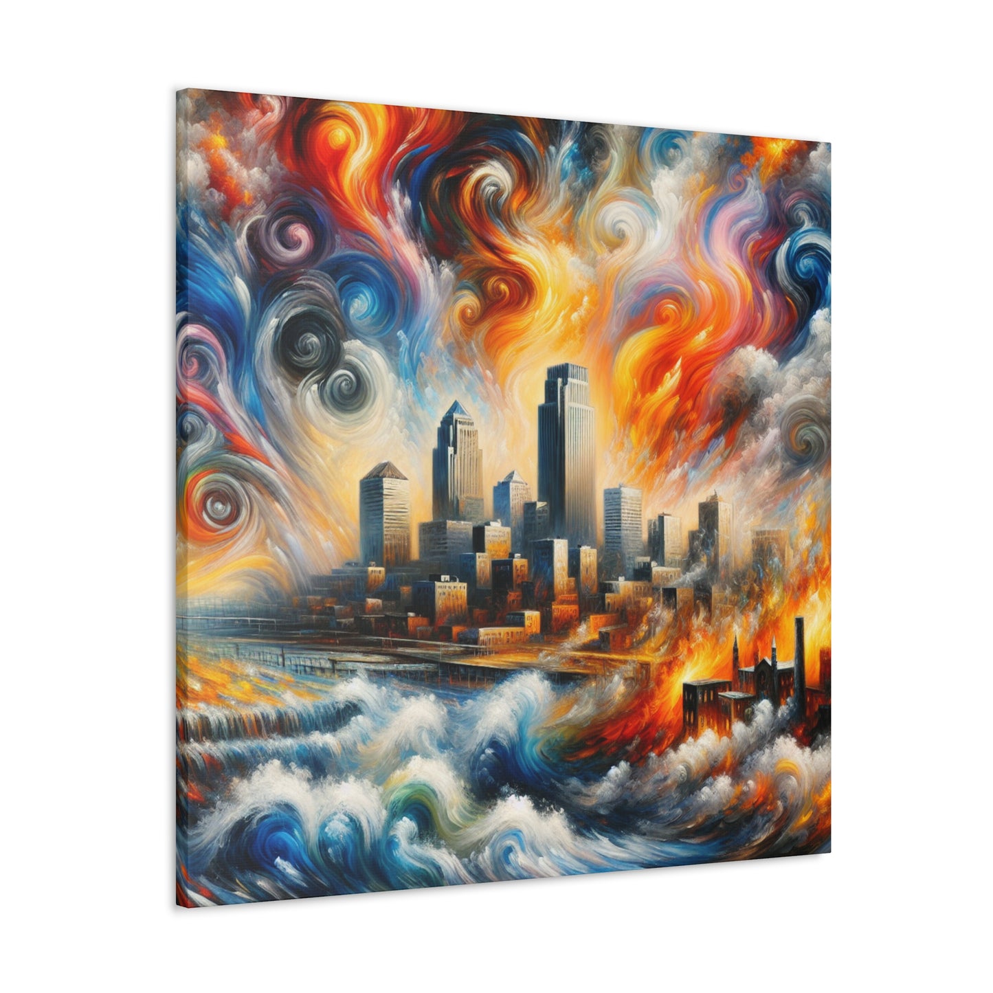 "Apocalyptic Urban Resurgence" - Canvas