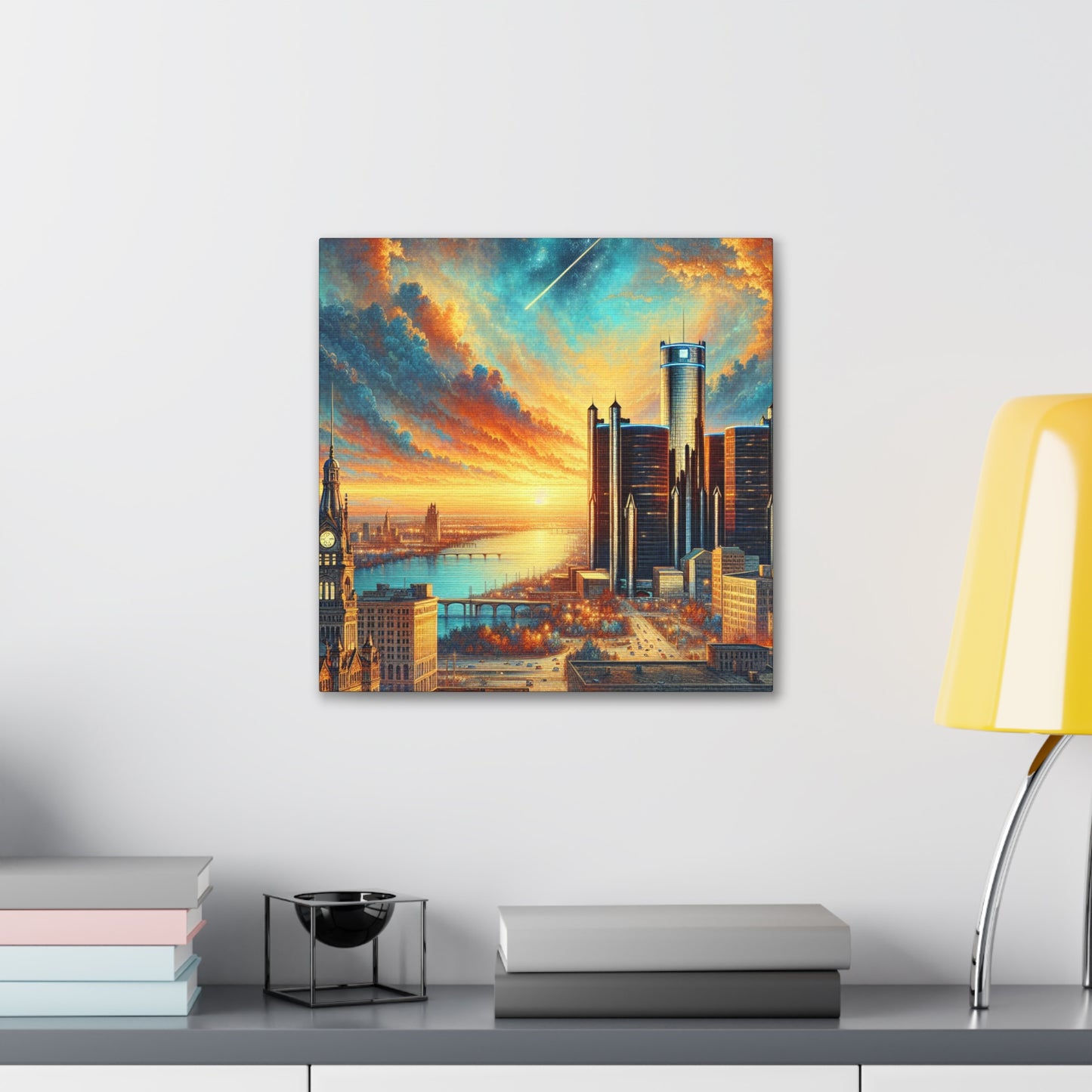 "Renaissance Reverie: Detroit's Splendor" - Canvas