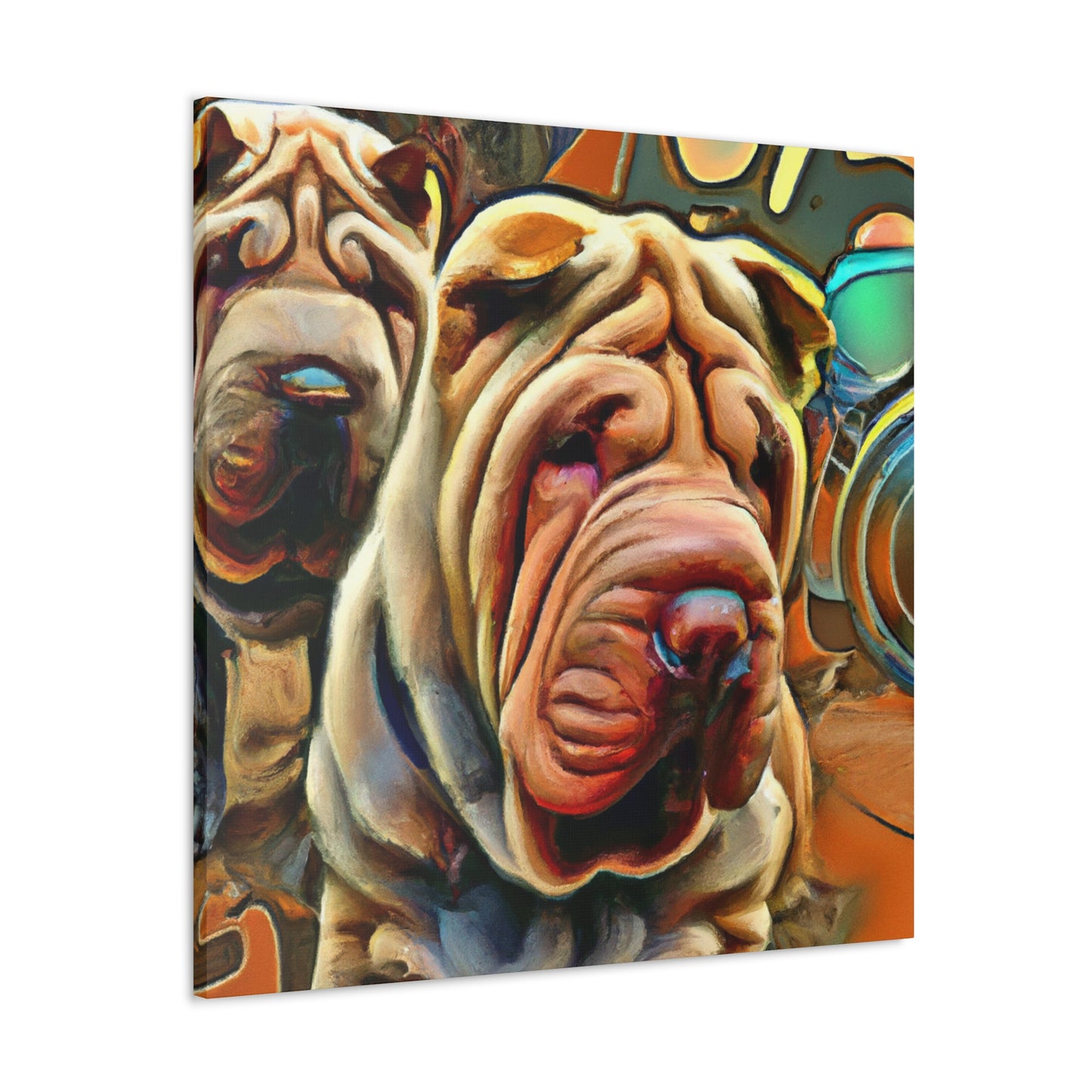 "Shar Pei Dreamscape" - Canvas