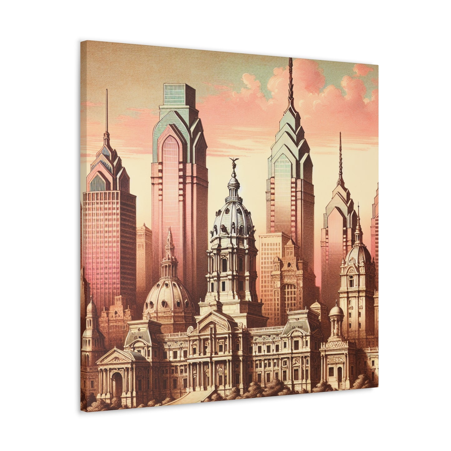 "City of Liberty's Splendor" - Canvas