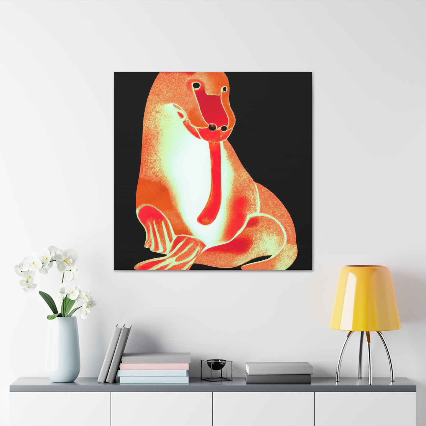 Platypus in Art Nouveau - Canvas