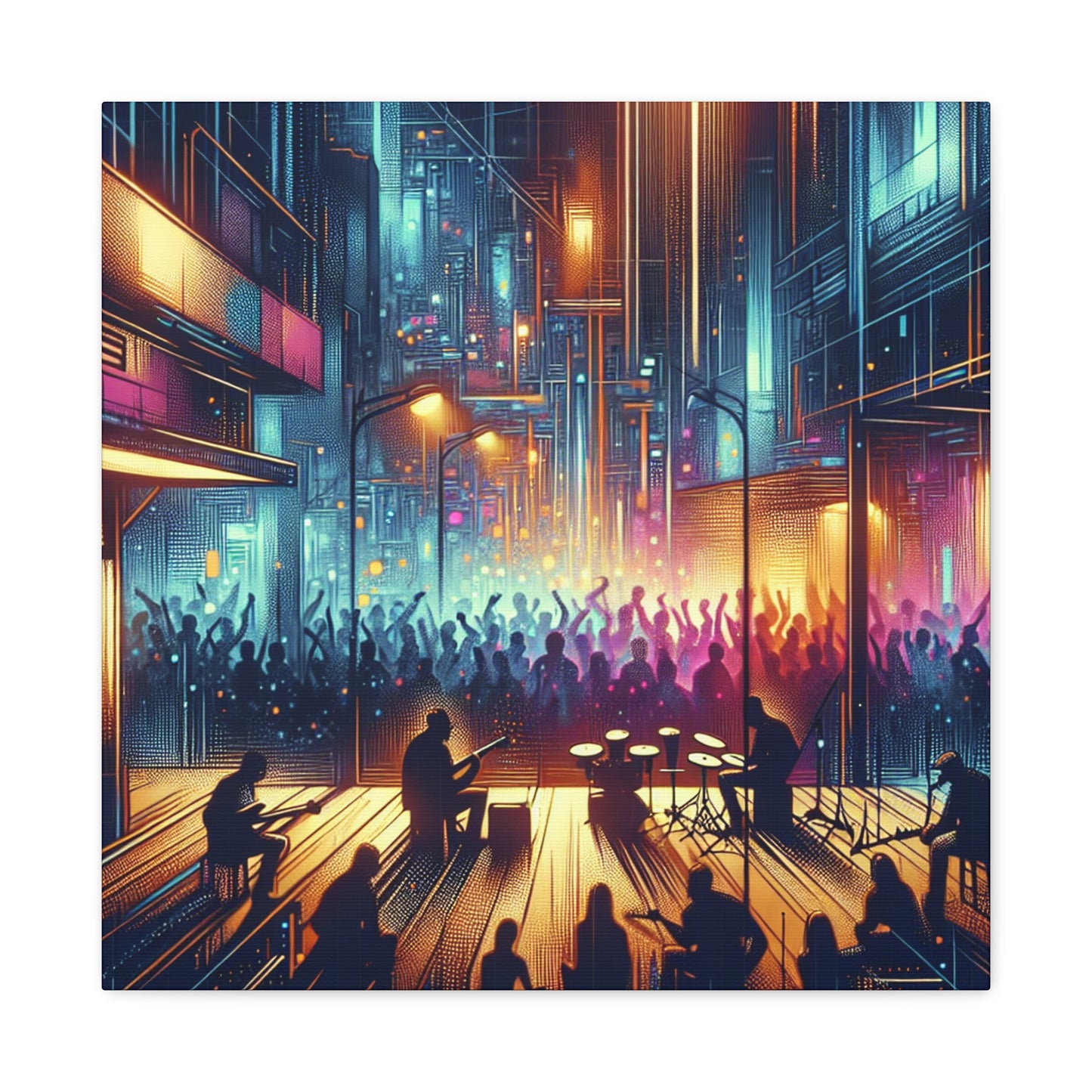 Resonating Rhythmic Revelry - Canvas