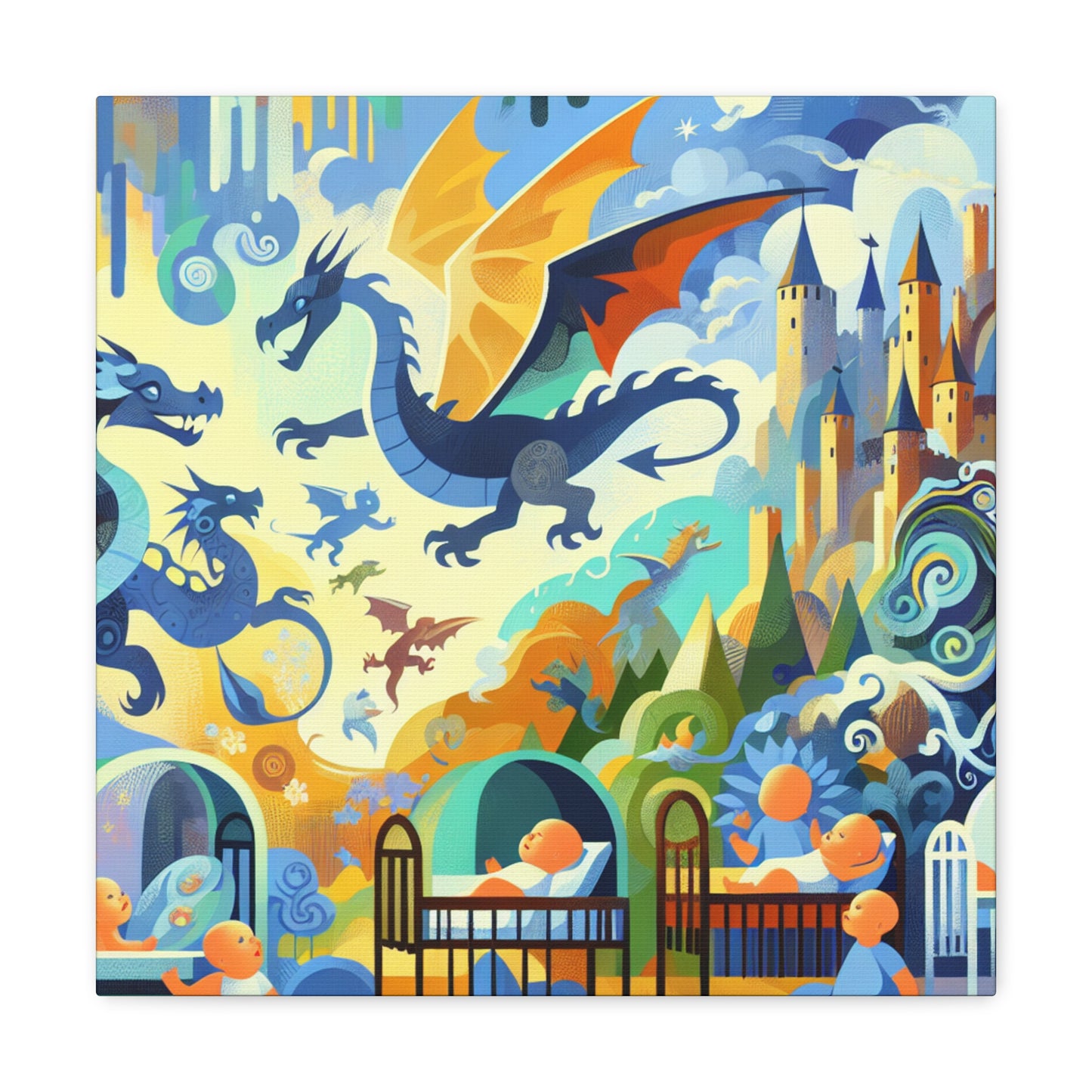 Enchanting Dragon Dreamscape - Canvas