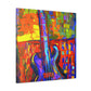 "Bass Guitar Visualized" - Canvas